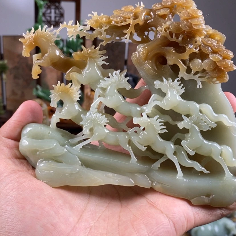 【闪购商品】未镶嵌和田玉把件细**流