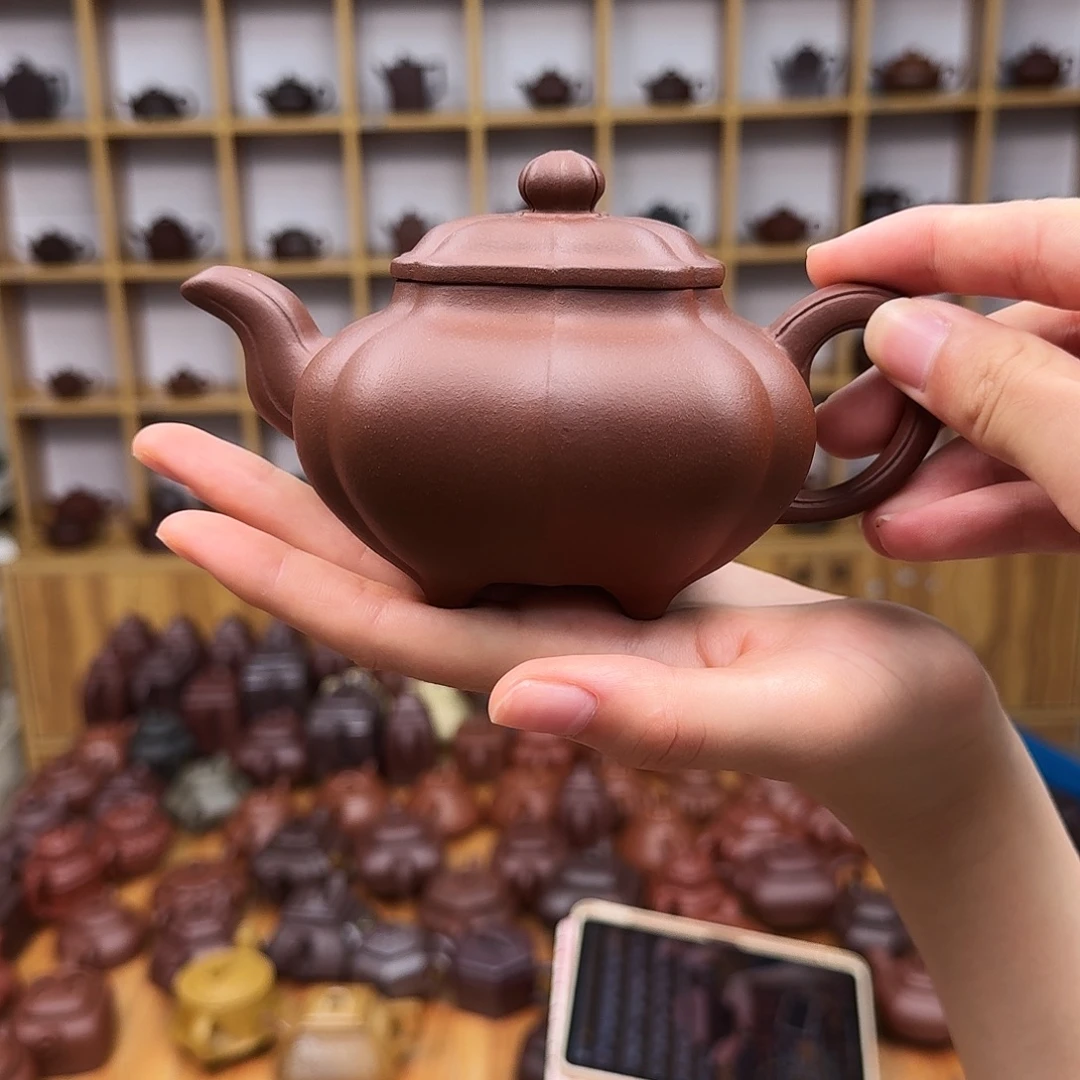 茶壶紫砂紫砂壶筋纹传炉330cc