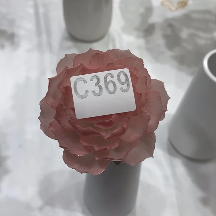 保***符陶瓷花手工捏制C369不花瓶