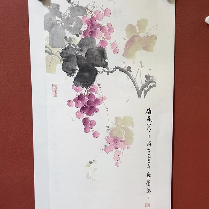 国画听兰老师花鸟