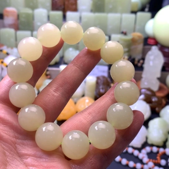 石材方解石手把件