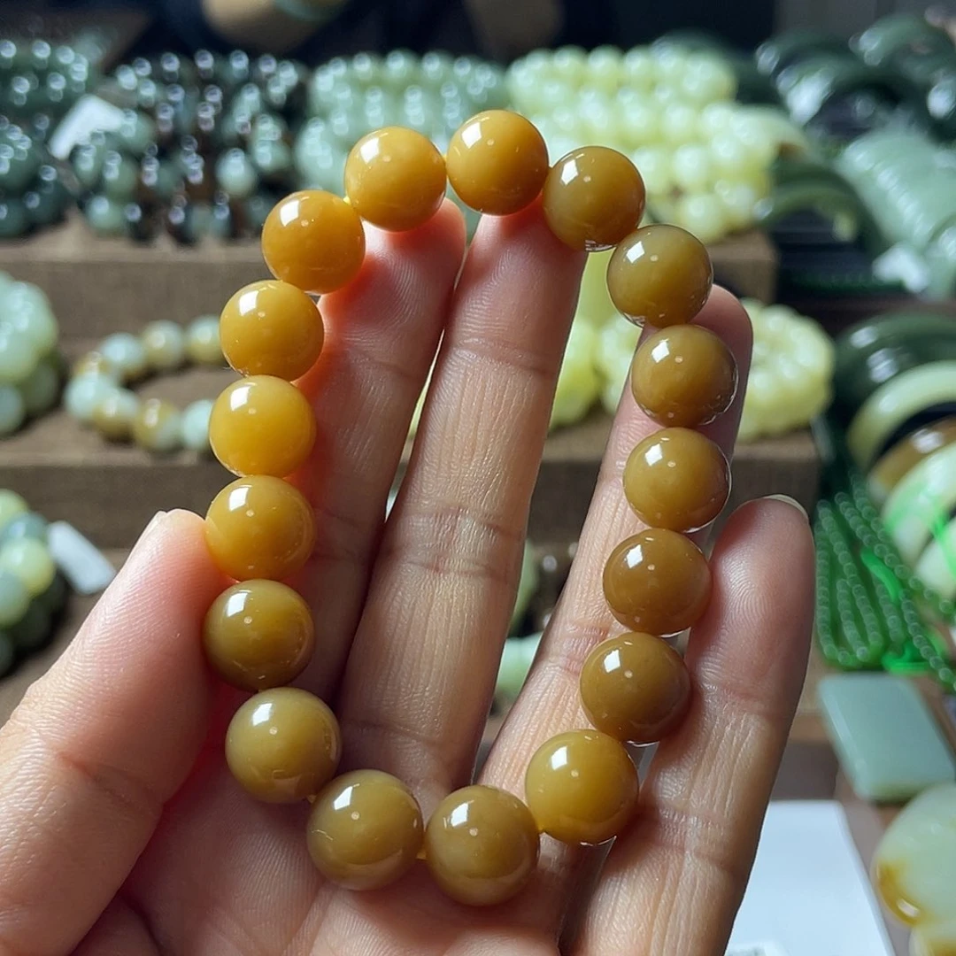 和田玉手链未镶嵌韩****妻