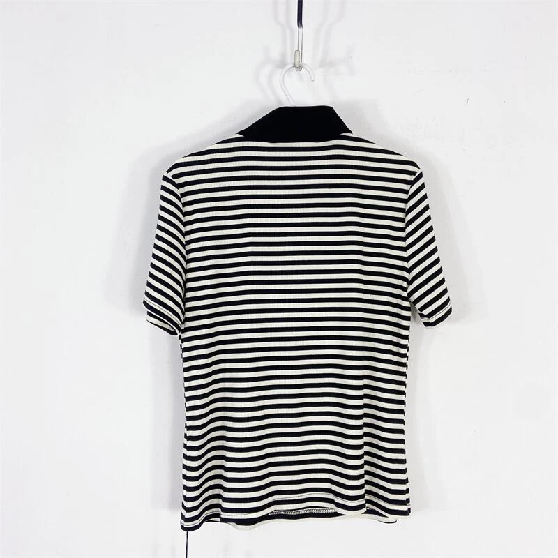 【77衣橱】KS4918精品女装上衣短袖T恤气质轻奢【红人上新】