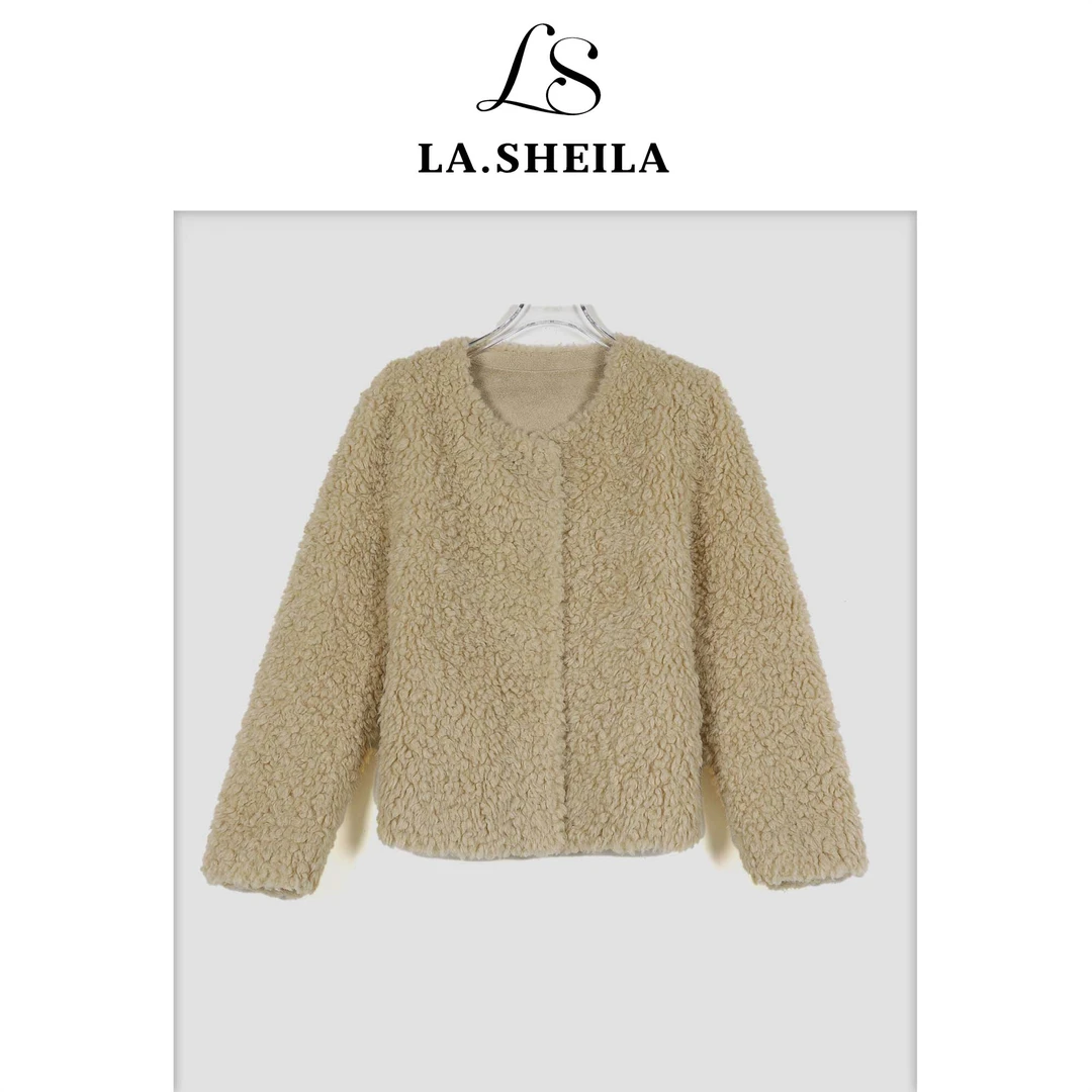 LA.Sheila 圆领保暖颗粒绒外套253-WT/0903-8510