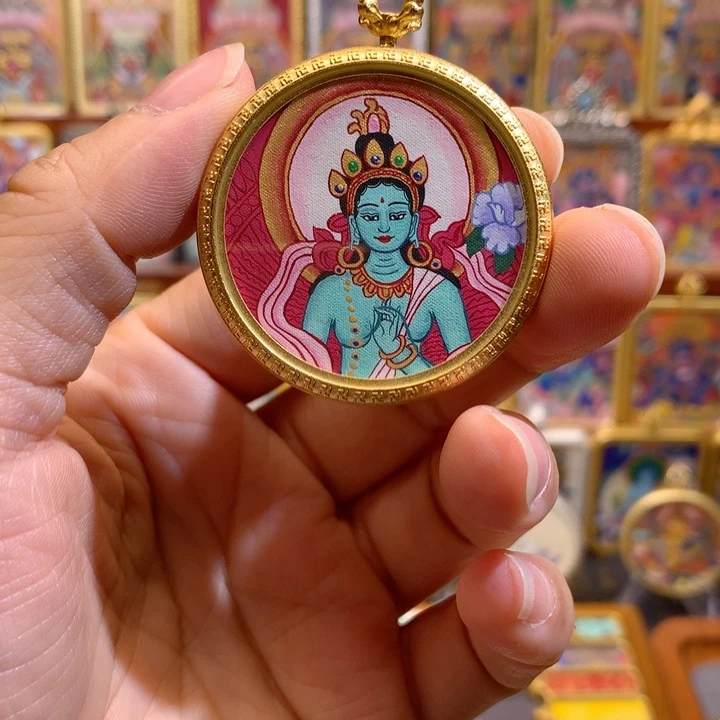 吊坠般若唐卡非遗传承