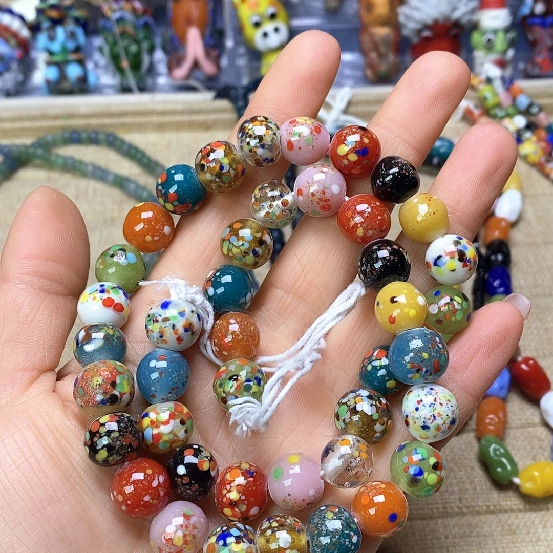 琉璃颈饰彩色链子不退换030