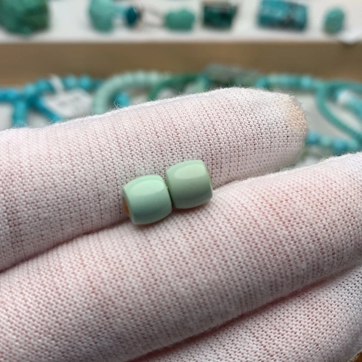 绿松石未镶嵌珠宝奇石6.7mm