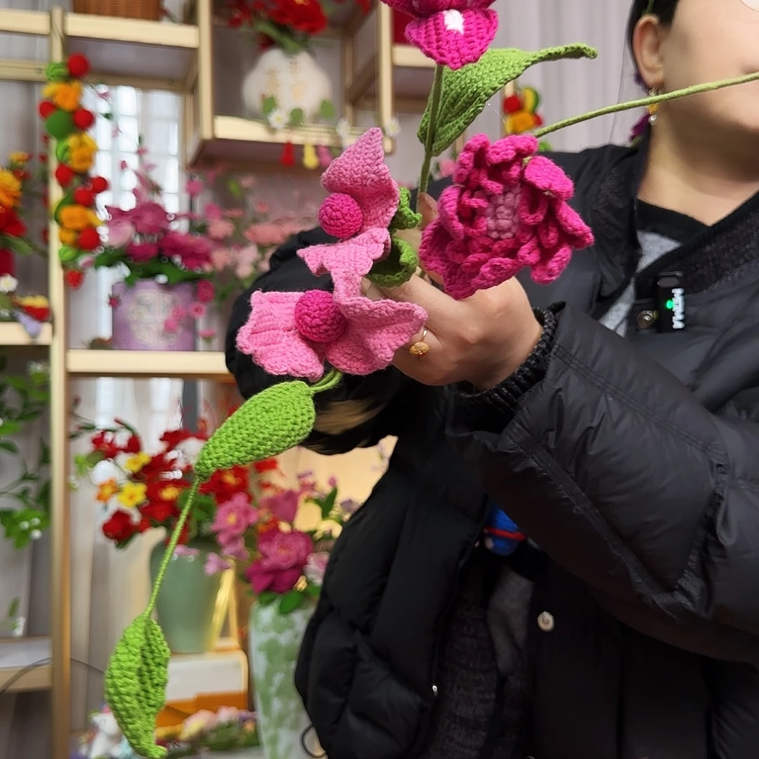 手工钩织设计花束