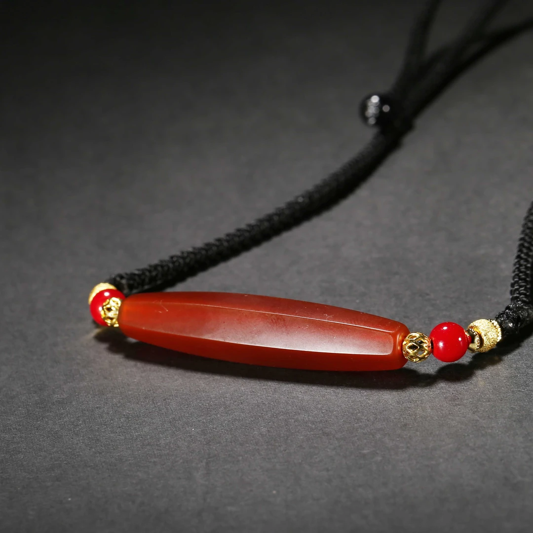 清代/多棱红玛瑙管珠项链/JOY25042277/收藏/【济文阁】