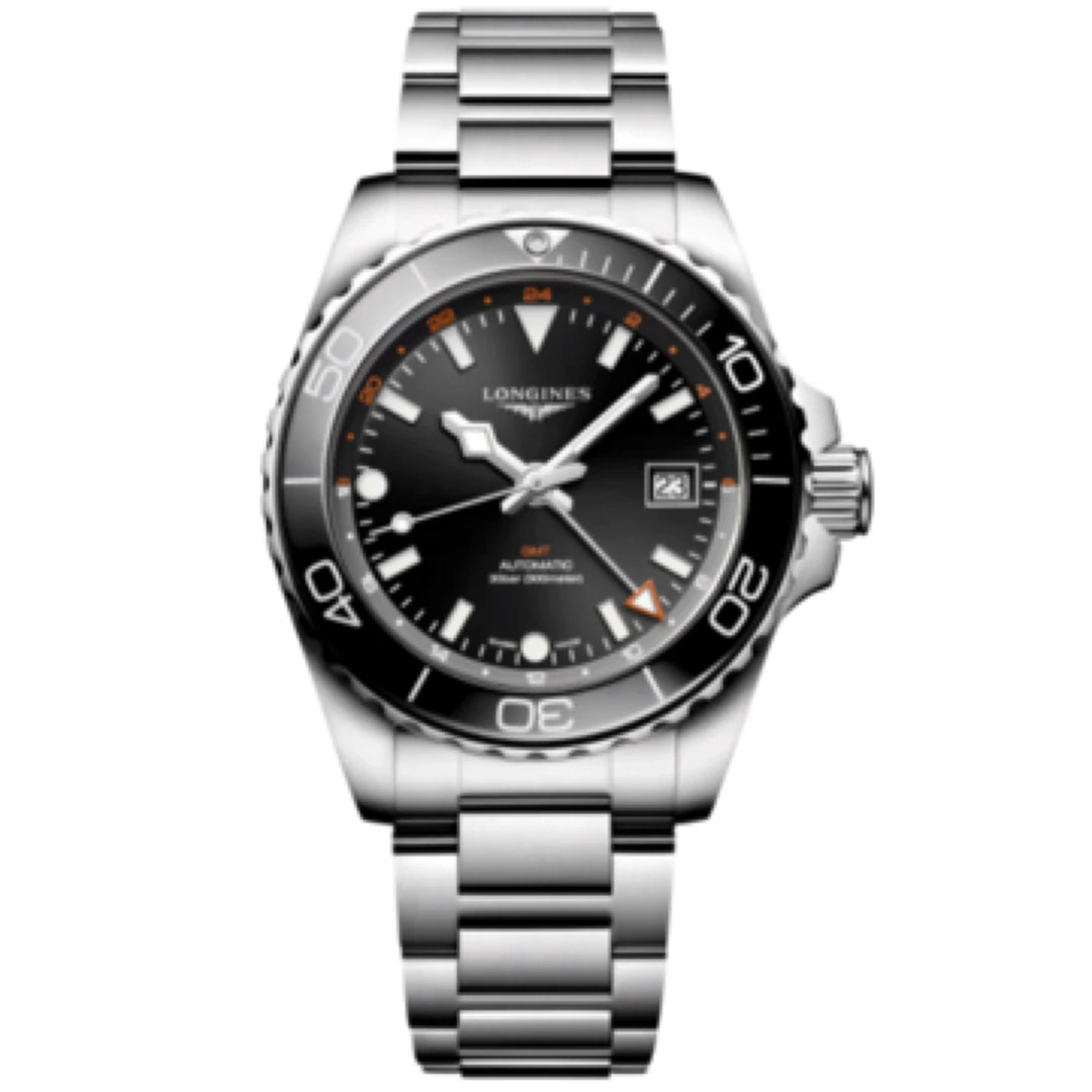 99新 Longines/浪琴 新款康卡斯GMT/国行带票/表径41mm/防水/夜光