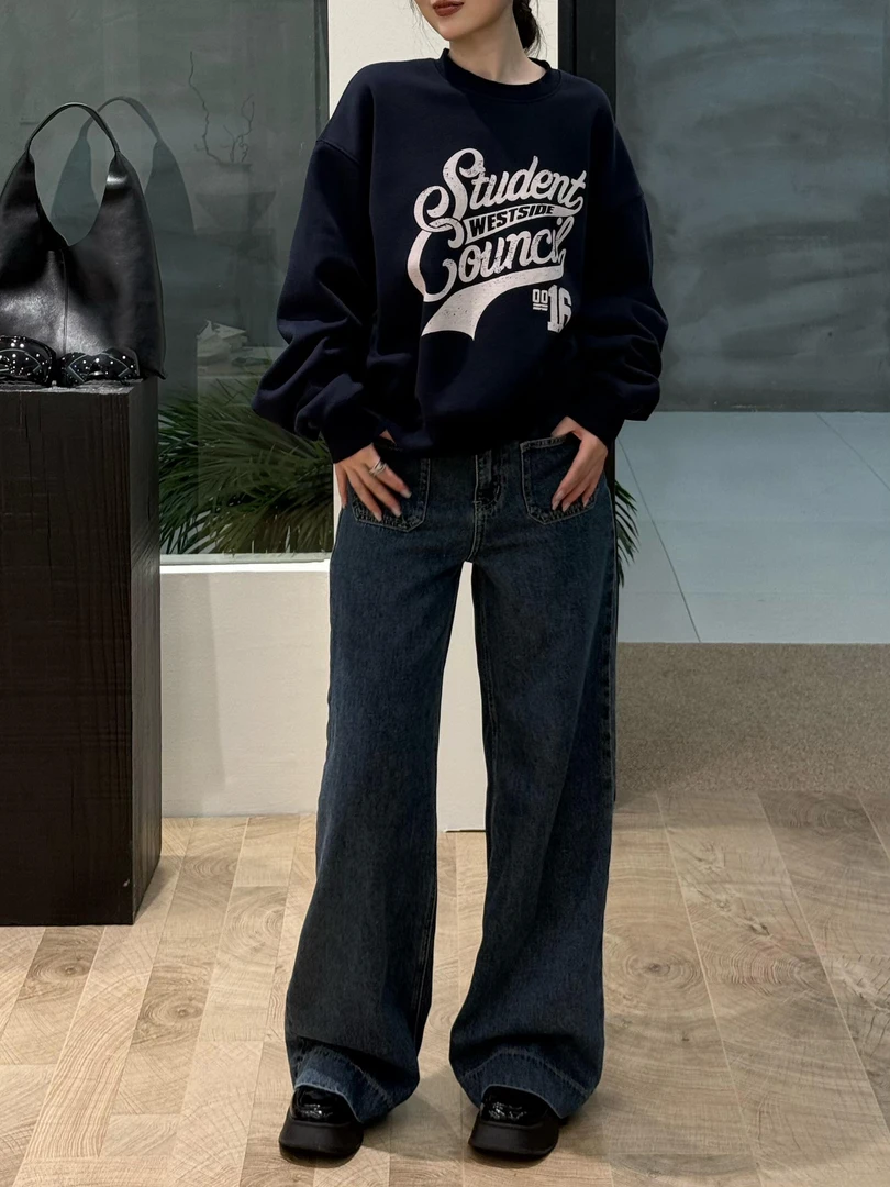 【MORE】16号潮牌卫衣韩版复古宽松加绒休闲高街时尚ins