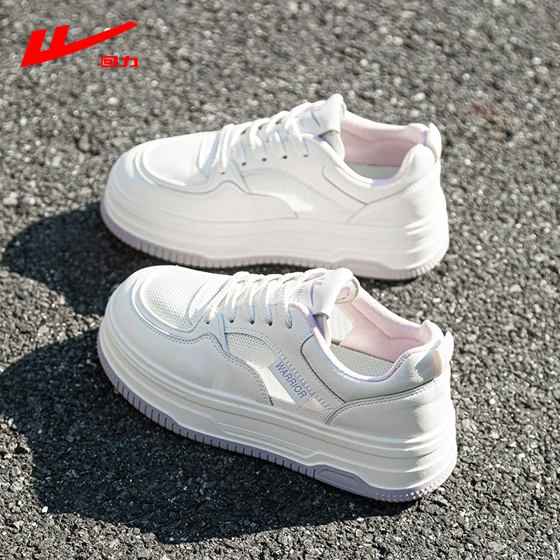 回力网鞋女夏季透气薄款鞋子女款2026新款爆款百搭板鞋厚底小白鞋