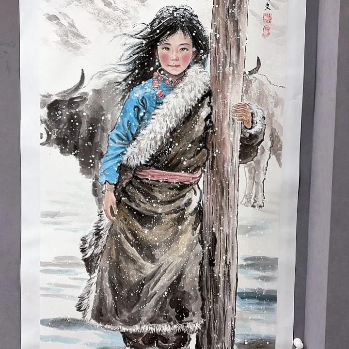 国画亲笔手绘放心去藏