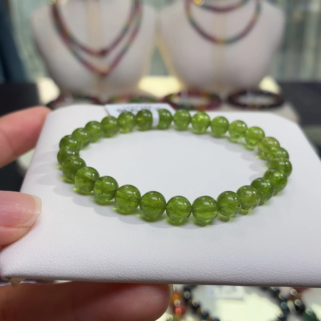 手链碧玺未镶嵌天然碧玺6.8