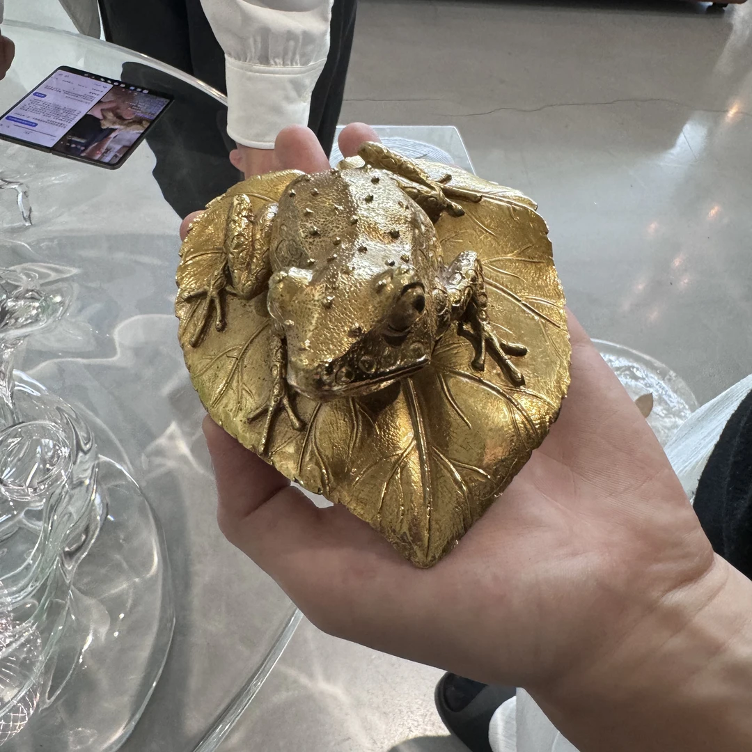 【本尼家】GY165现代家居装饰黄铜青蛙客厅书房桌面饰品摆件