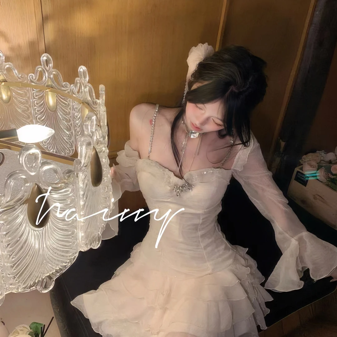 NAIVVY【人鱼眼泪】显瘦气质法式辣妹纯欲风夏季设计感裙子
