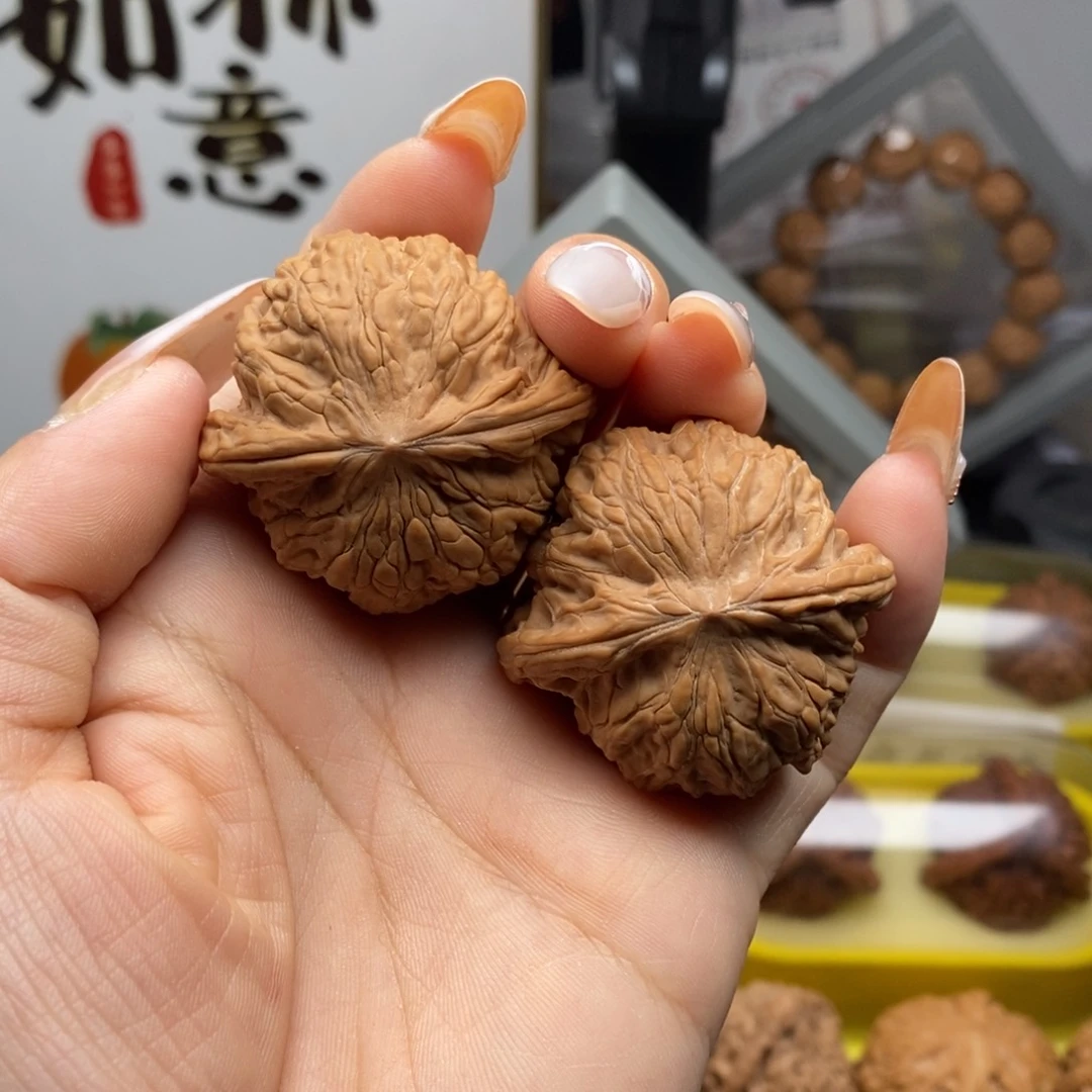 文玩核桃把件磨盘40