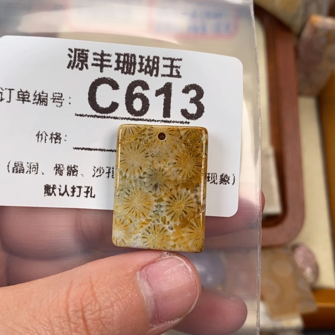 硅化玉颈饰未镶嵌小**?