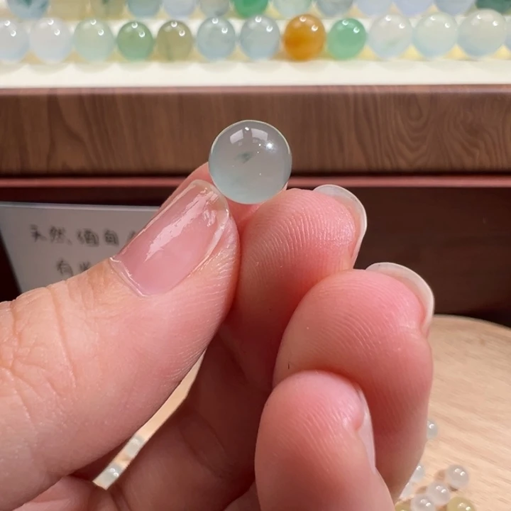 翡翠散珠天然缅甸翡翠A货卡8.0