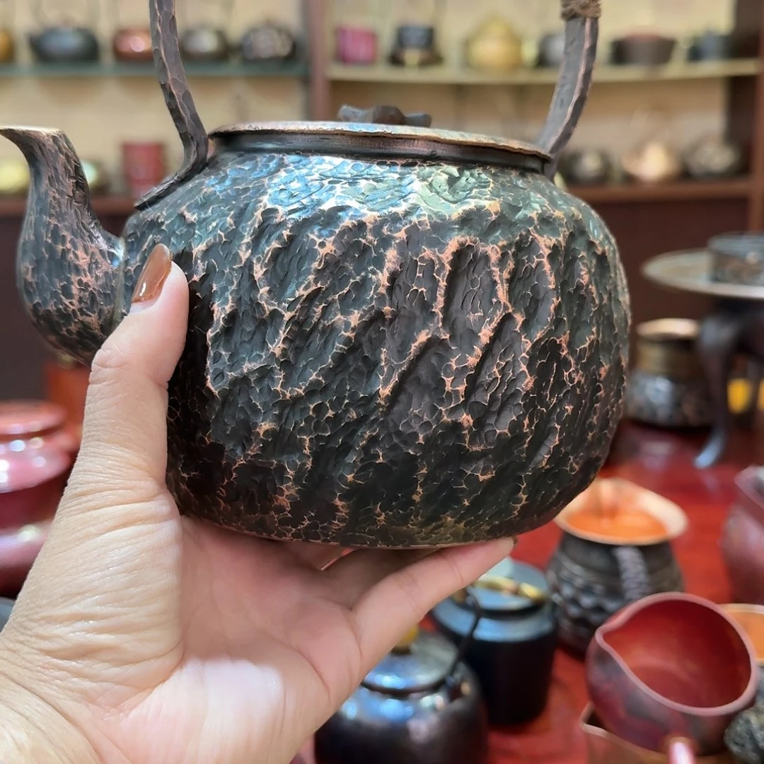 调***样紫铜手工制作摆件