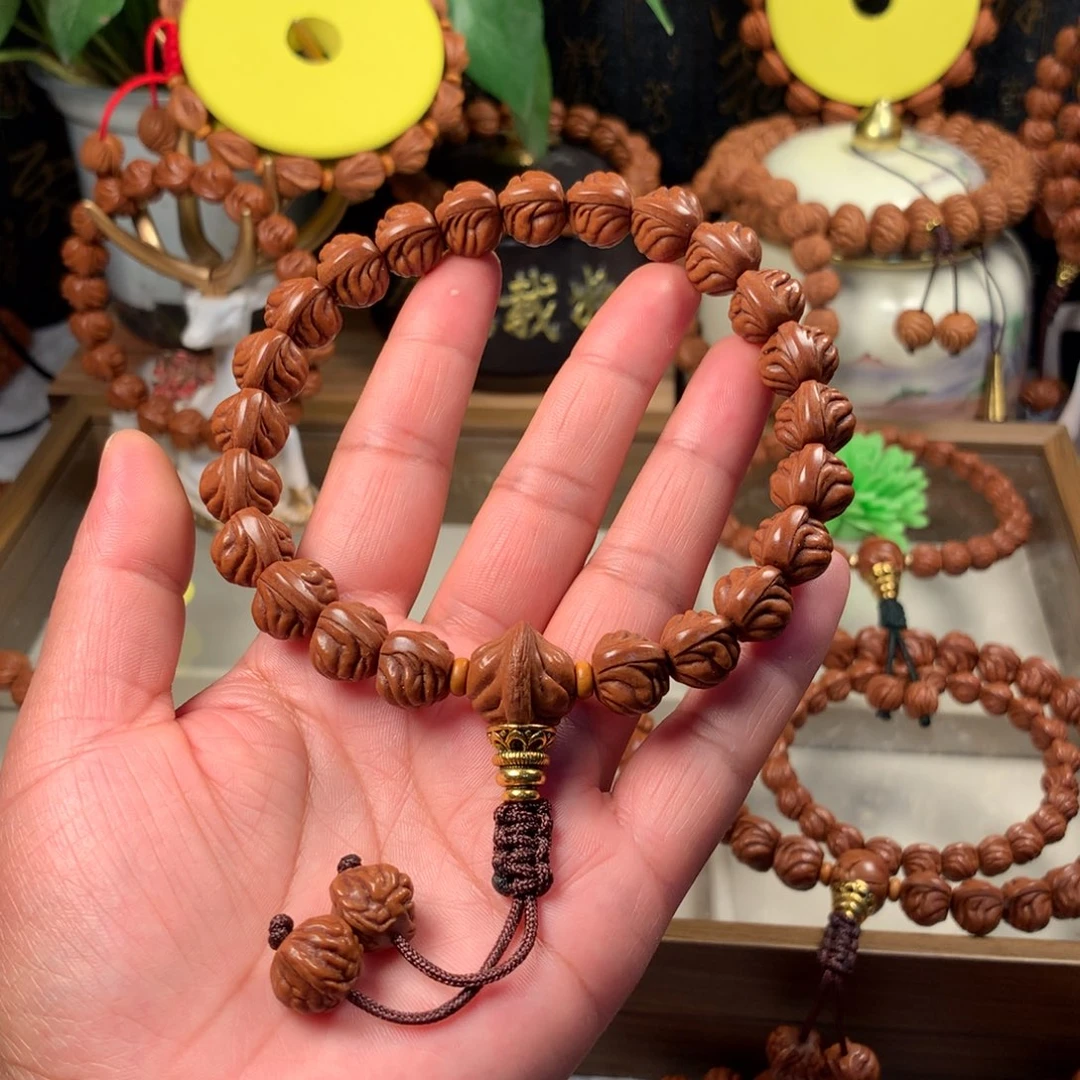 小***松桃核吊坠双脊龙手持新品13-21颗