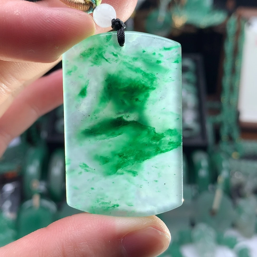 石英质玉吊坠(不含链)未镶嵌无事牌