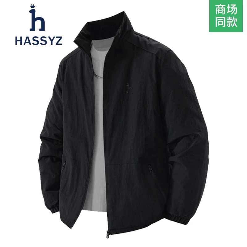 【品牌现货撤柜】hassyz春秋季宽松休闲外套男百搭立领行政夹克