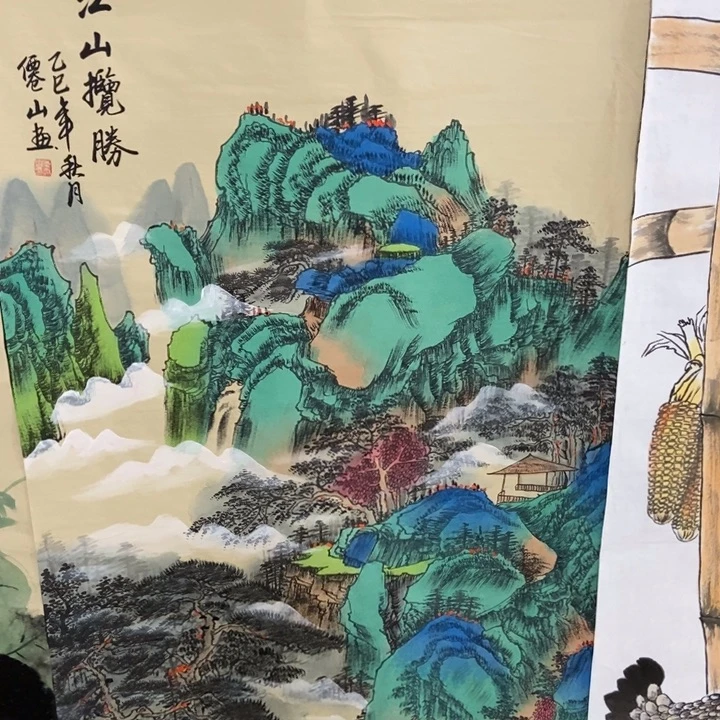 枕书斋画廊的直播间