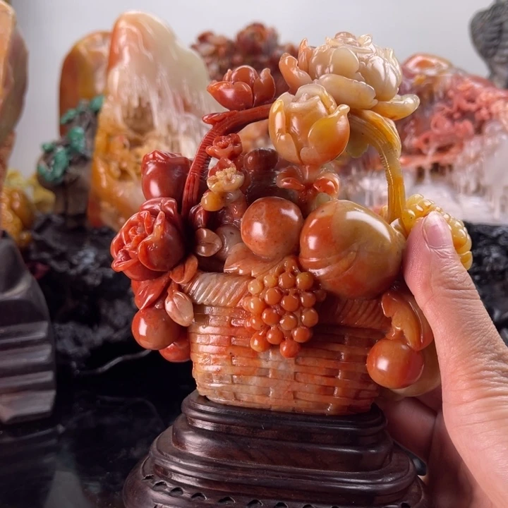寿山石一览富贵摆件
