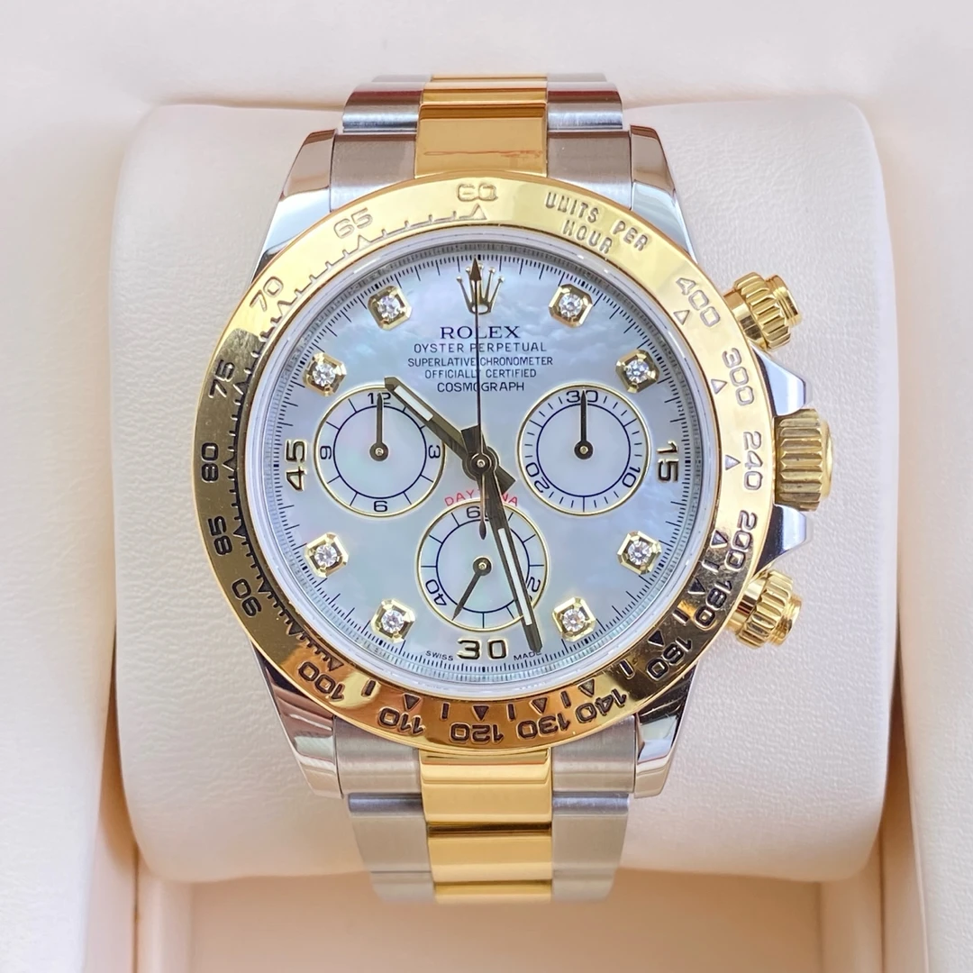 99新 Rolex/劳力士 宇宙计型迪通拿自动机械腕表 40mm 白贝熊猫盘