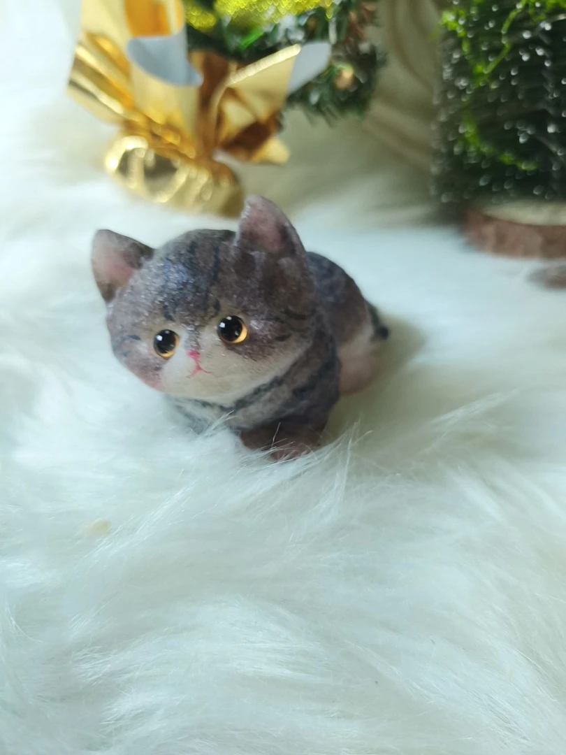 （梨花小猫）骨头崽自制手绘捏捏奶香可爱解压