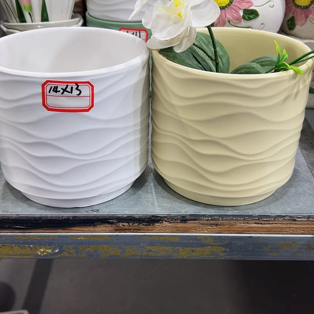 外贸尾单陶瓷花盆凑10米包邮