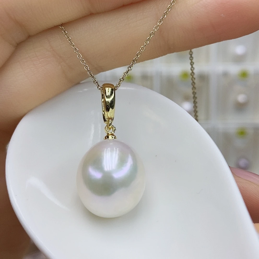 合金淡水珍珠吊坠(赠链)