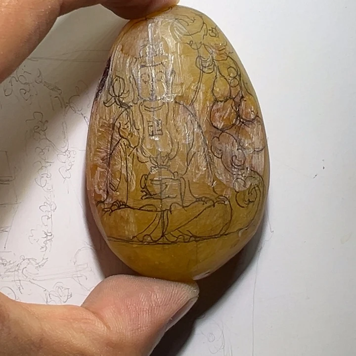 定制蜜蜡未镶嵌药师佛