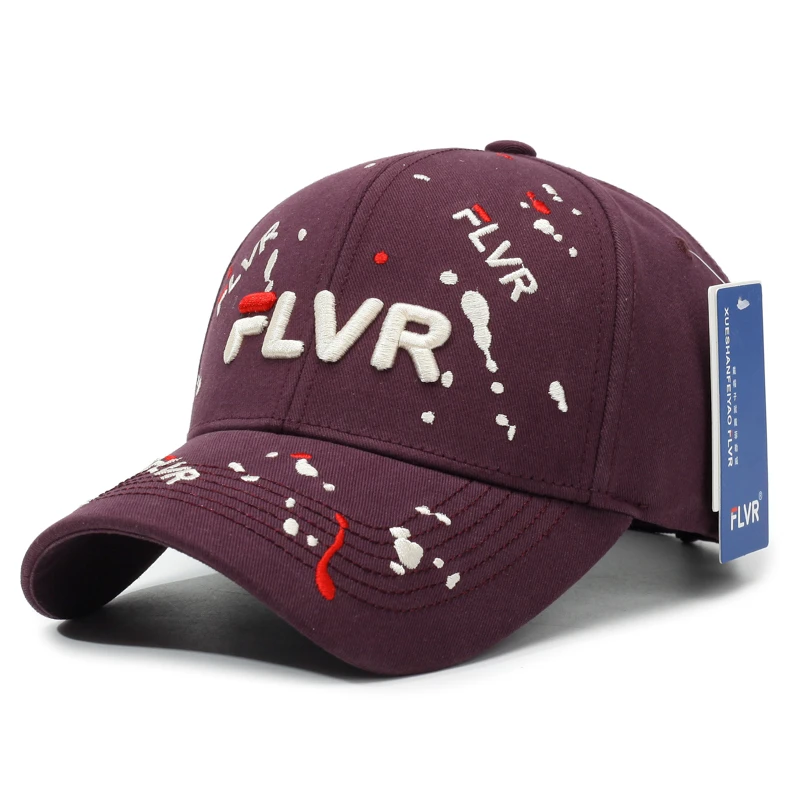 FLVR重工刺绣棒球帽秋季新品四季潮帽高端品牌男女同款棒球帽