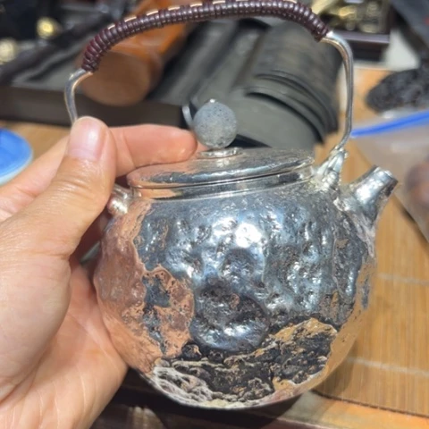 蜜安罐瓷香炉锡茶则