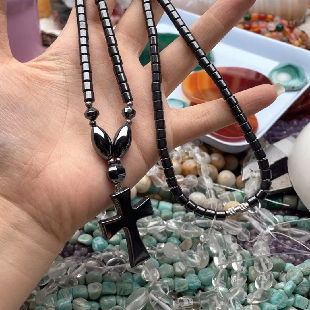 玛瑙/玉髓未镶嵌珠宝半成品一条太赫兹项链