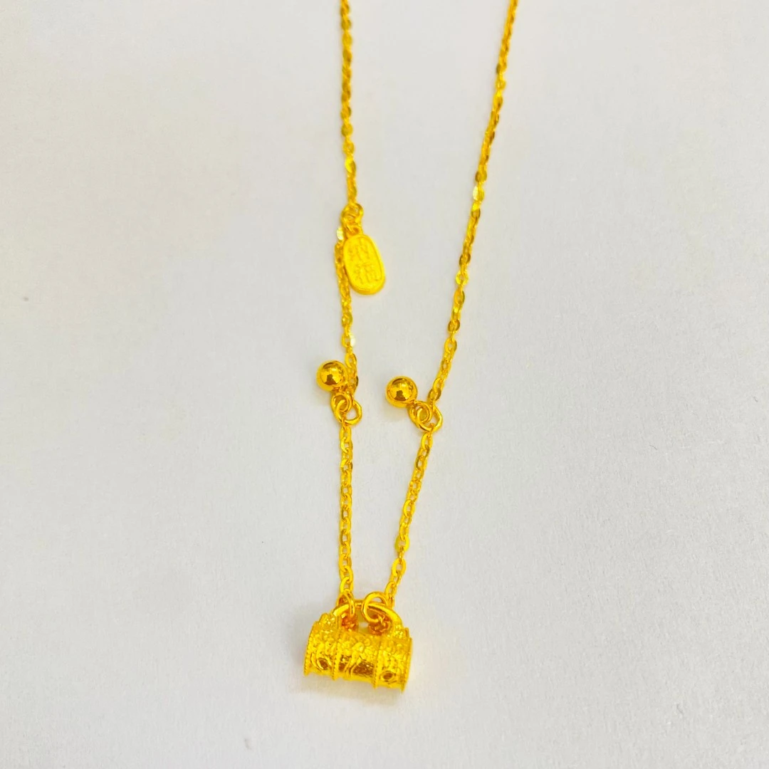 【旺旺金选】 足金999 5G纳福包包套链 4.75