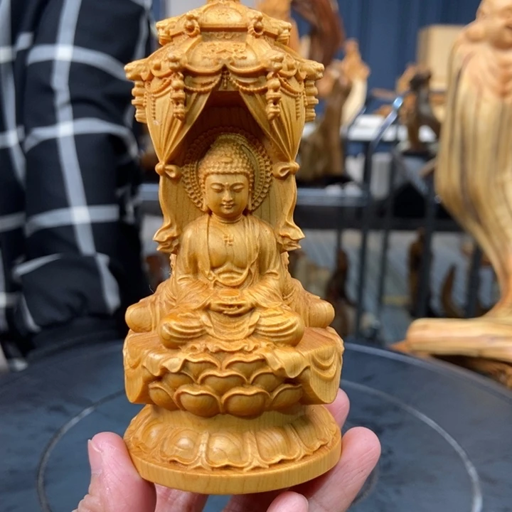 柏木（崖柏）西方三佛