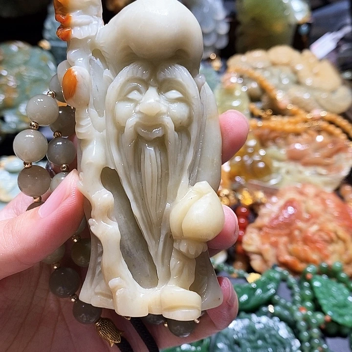 岫玉未镶嵌毛衣链