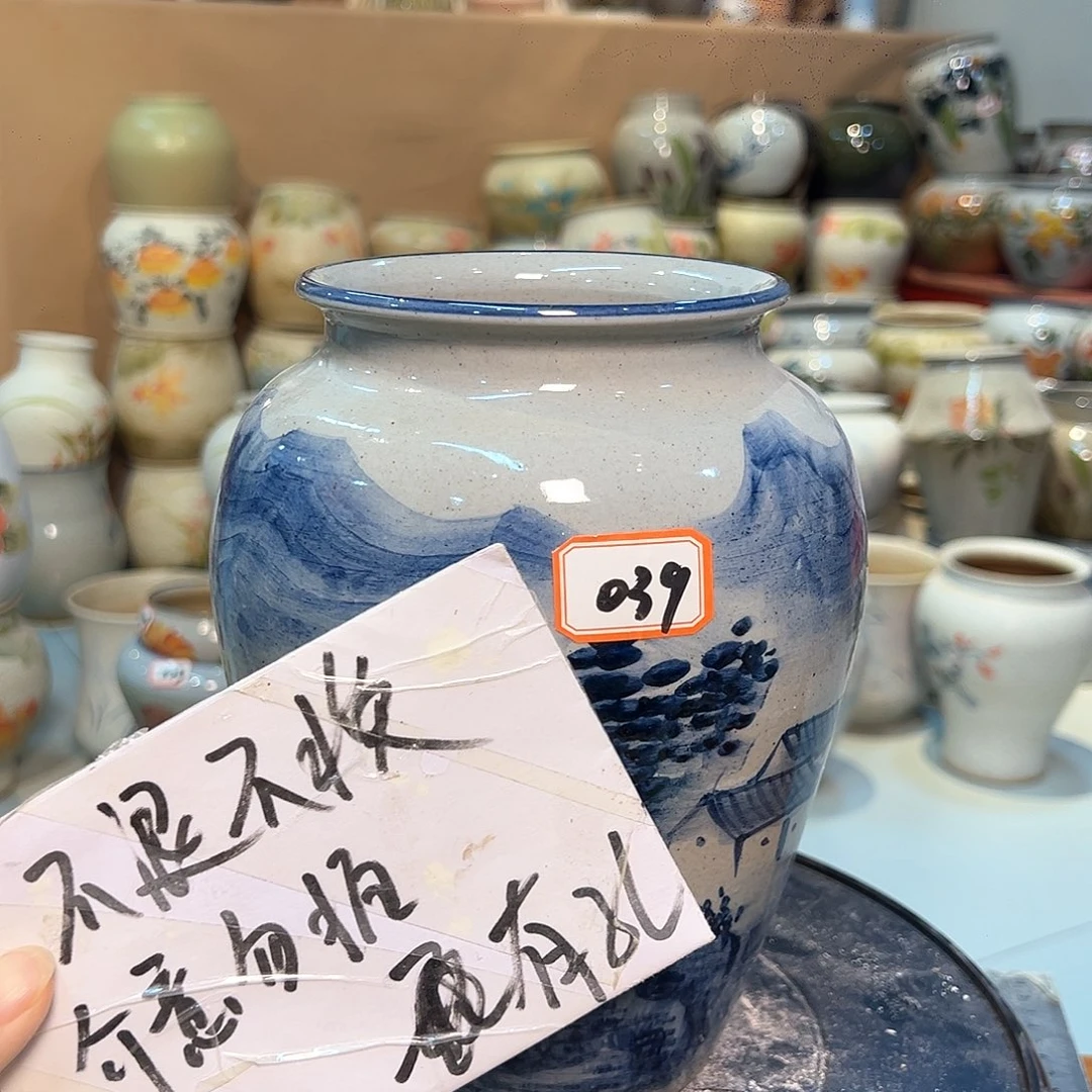 景德镇陶瓷花盆瑕品123