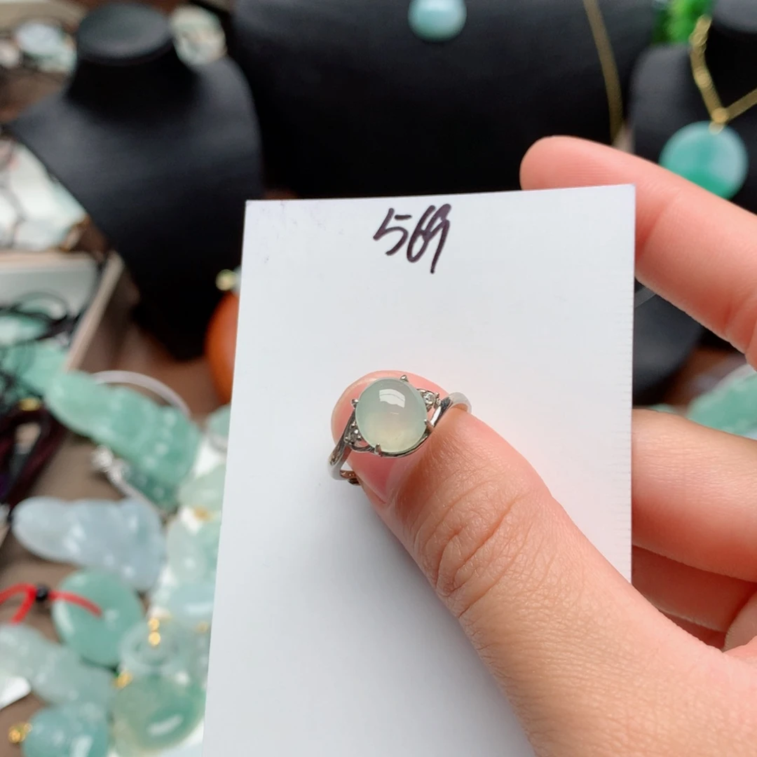 翡翠颈饰银S925镶嵌?**?吊坠