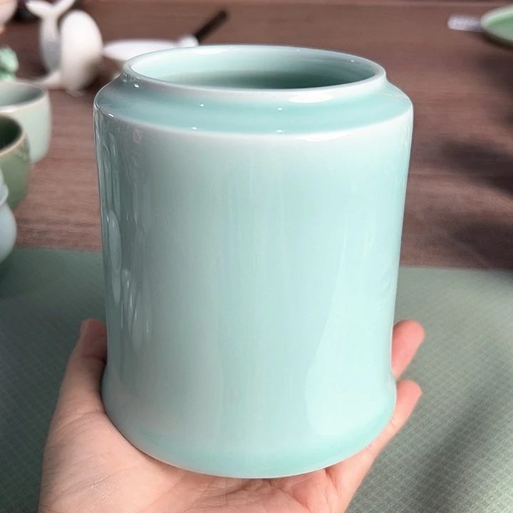 龙泉云间青瓷小米茶器