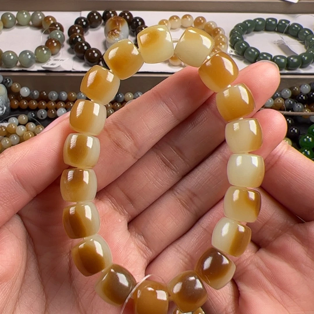 和田玉手链未镶嵌用****7