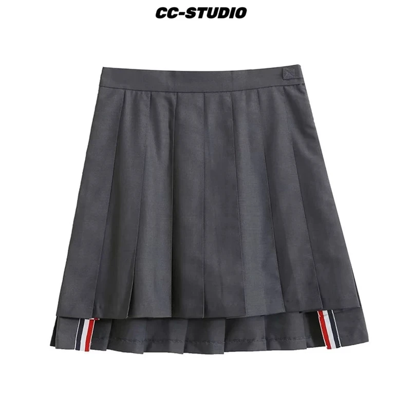 显瘦半身裙休闲半身裙夏季百搭纯色遮肉