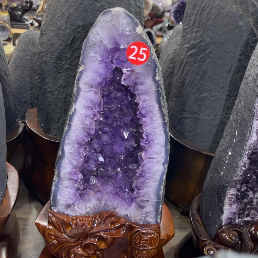 紫晶摆件未镶嵌水晶