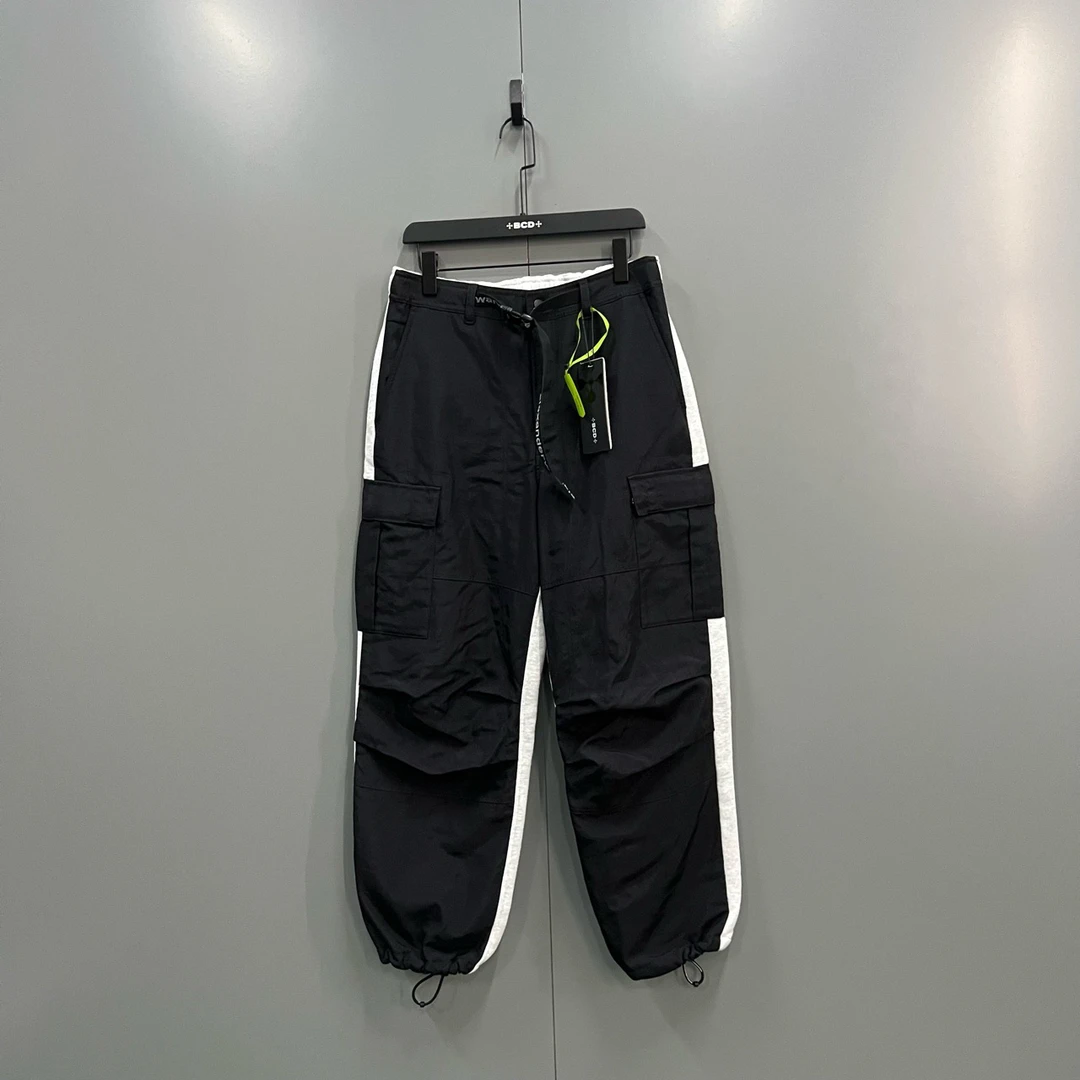 95新  （jp）224 alexander wang 中腰混搭工装运动裤 S码