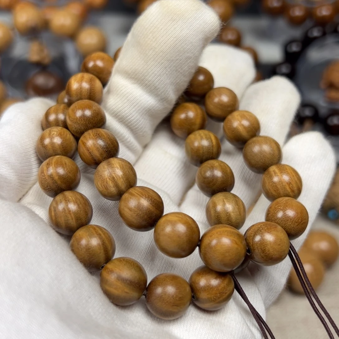 冬***陌六道木手串/手链1.2绿檀