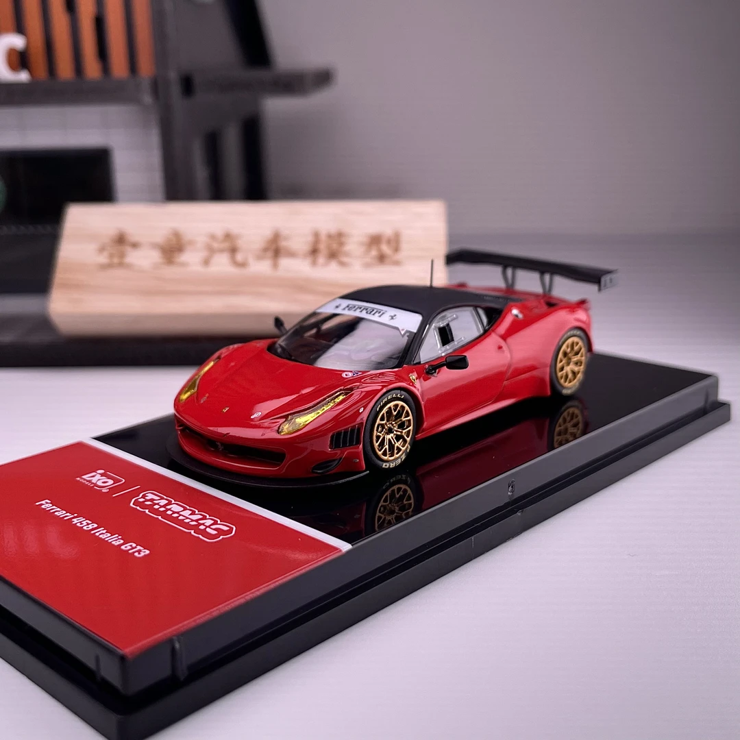 【壹童现货】TW 1:64 法拉利458GT3 红色 合金汽车模型