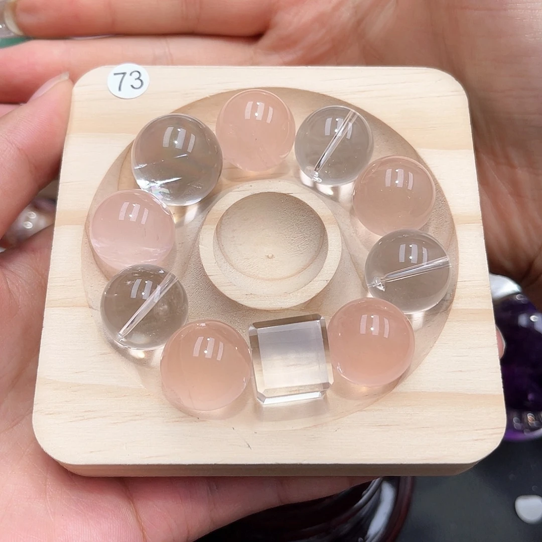 承***⁸未镶嵌珠宝半成品水晶微瑕打通孔1.8/2不退不换